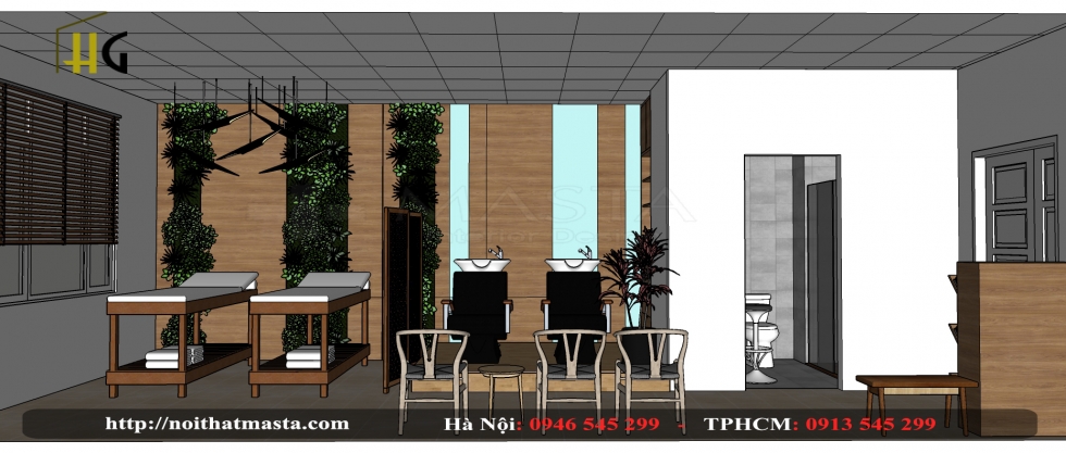 Thiết kế Spa mini - Anh Long